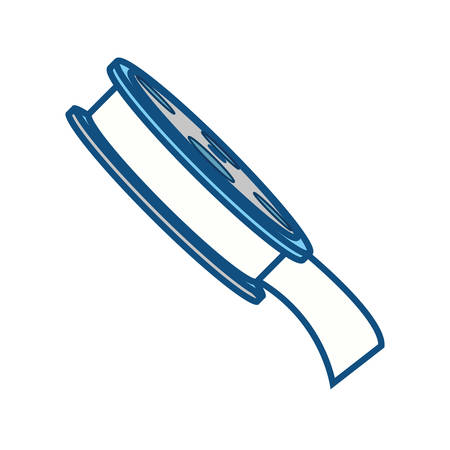 short filmstrips, cinematography production studio, vector illustrationのイラスト素材