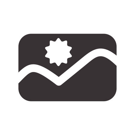 black picture symbol icon design, vector illustration