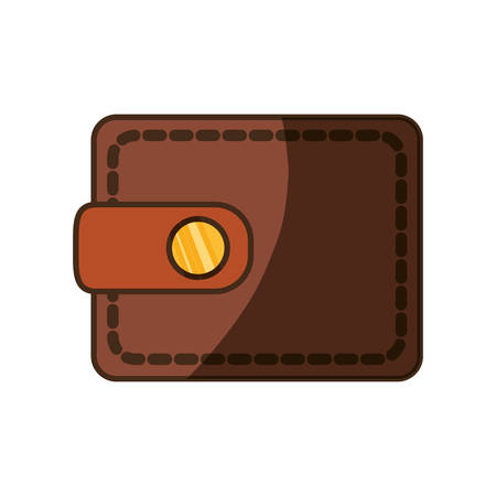 cute wallet to save money, vector illustration designのイラスト素材