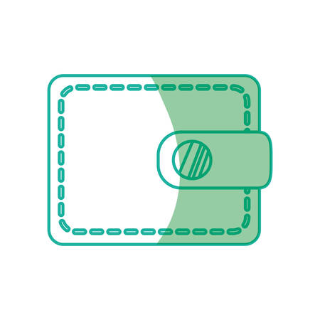 silhouette cute wallet to save money, vector illustration designのイラスト素材