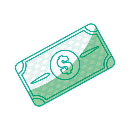 silhouette bill dolar money, vector illustration designのイラスト素材
