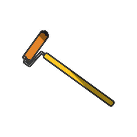 painting roller tool vector icon illustration graphic designの写真素材