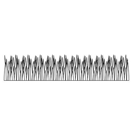 grass icon over white background. vector illustrationのイラスト素材