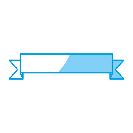 decorative ribbon icon over white background. vector illustrationのイラスト素材