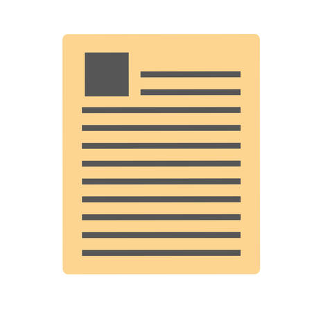 document page icon over white background. vector illustrationのイラスト素材