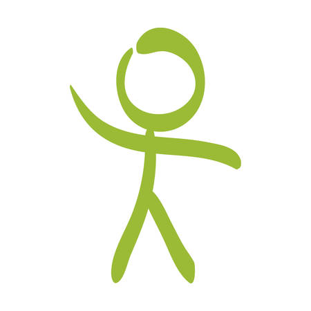 figure of man icon over white background. vector illustrationのイラスト素材