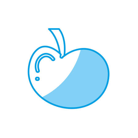 apple fruit icon over white background. vector illustrationのイラスト素材
