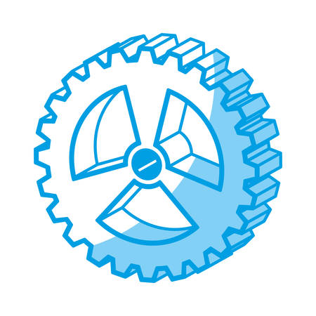 bike gear icon over white background. vector illustrationのイラスト素材