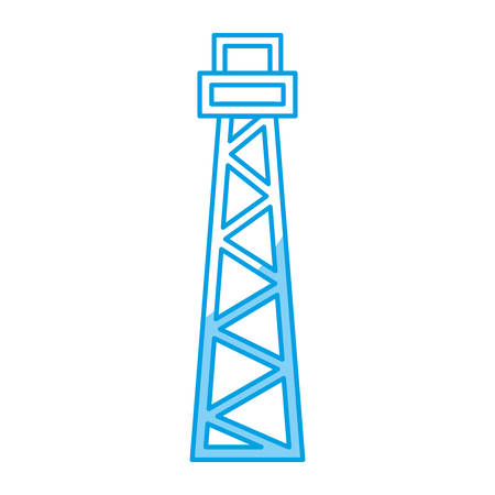 electric tower icon over white background. vector illustrationのイラスト素材
