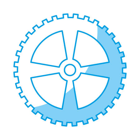 bike gear icon over white background. vector illustrationのイラスト素材