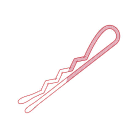 claw hair clip vector illustration icon design graphicのイラスト素材