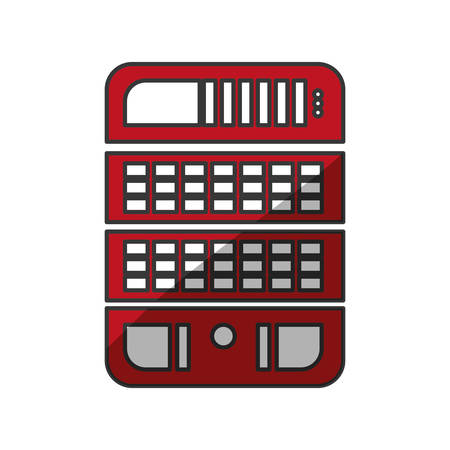 Storage database tower icon vector illustration graphic designのイラスト素材