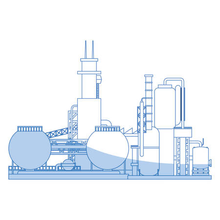 factory plant machinery icon vector illustration graphic designのイラスト素材