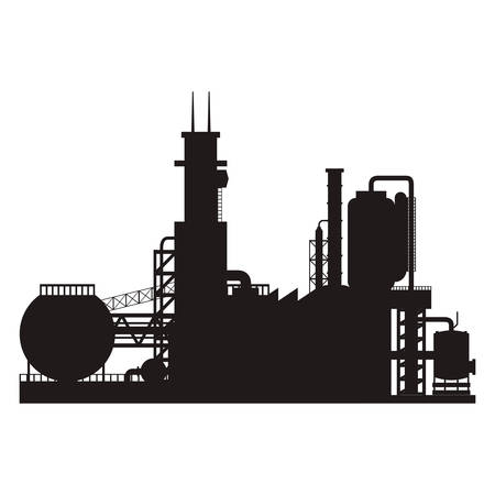 industry factory building vector icon ilustration plantのイラスト素材
