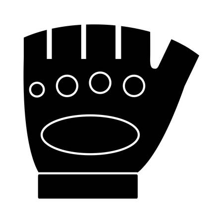 sport gloves icon over white background. vector illustrationのイラスト素材