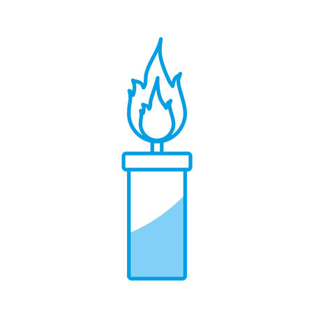 candle icon over white background. vector illustrationのイラスト素材