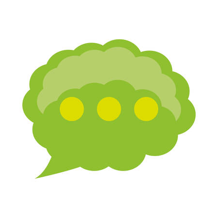 speech bubble icon over white background. colorful design vector illustrationのイラスト素材
