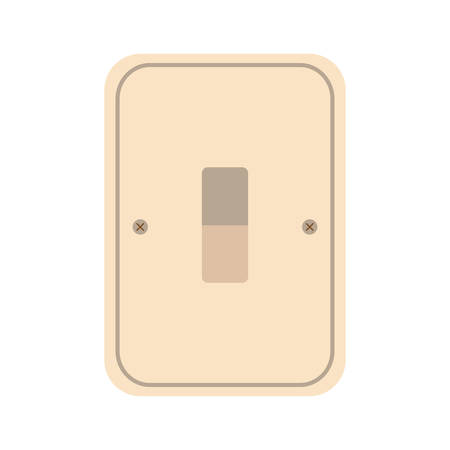 Electric switch icon over white background vector illustrationのイラスト素材