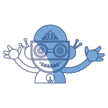 Robot funny toy icon vector illustration graphic designのイラスト素材