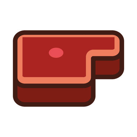 Beef fillet cartoon icon vector illustration graphic designのイラスト素材