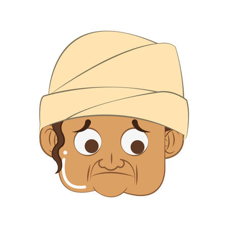 Woman towel face icon vector illustration graphic designのイラスト素材