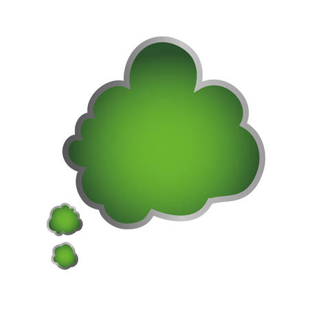 Green think bubble icon vector illustration graphic designのイラスト素材
