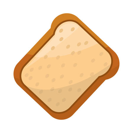 toasted bread loaf vector illustration graphic design iconのイラスト素材