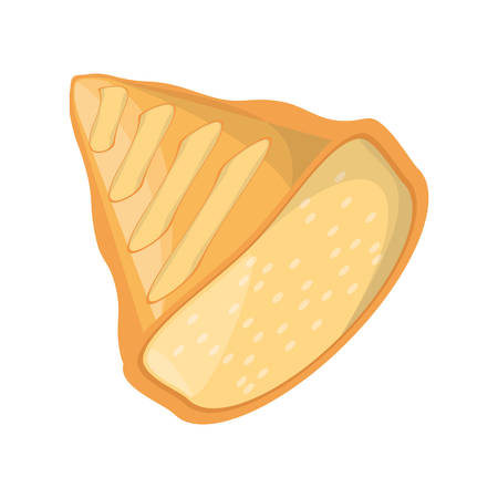 A toasted bread loaf vector illustration graphic design icon.のイラスト素材