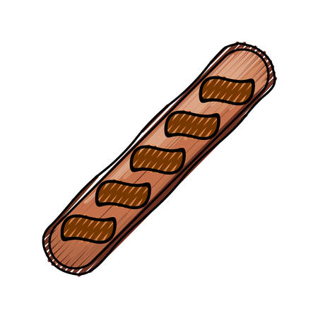 dinner roll loaf vector illustration graphic design iconのイラスト素材