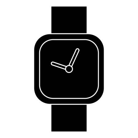 watch icon over white background vector illustrationのイラスト素材