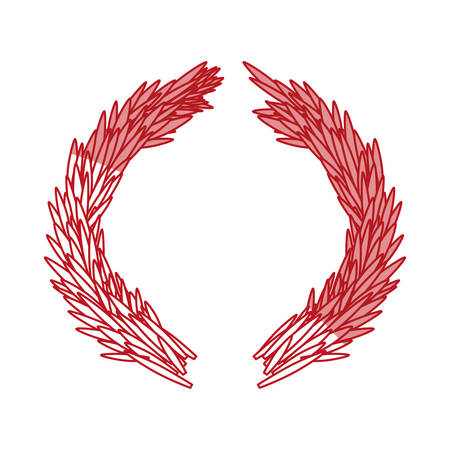 Christmas wreath ornament icon vector illustration graphic designのイラスト素材