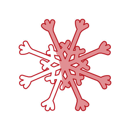 Snowflake winter symbol icon vector illustration graphic designのイラスト素材