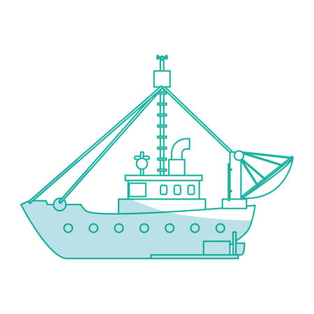 Fishing boat isolated icon vector illustration graphic designのイラスト素材