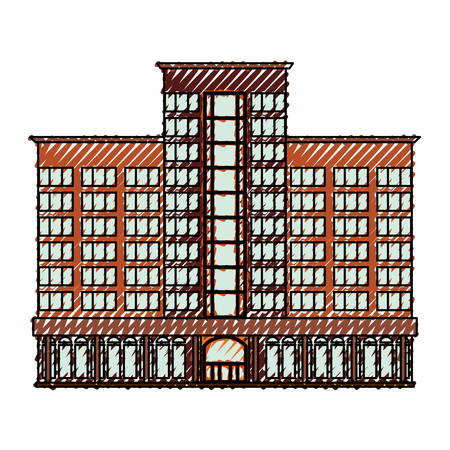Building hotel tourism icon vector illustration graphic designのイラスト素材
