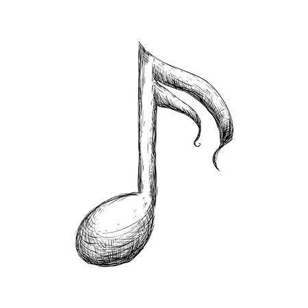 Music note symbol icon vector illustration graphic designのイラスト素材