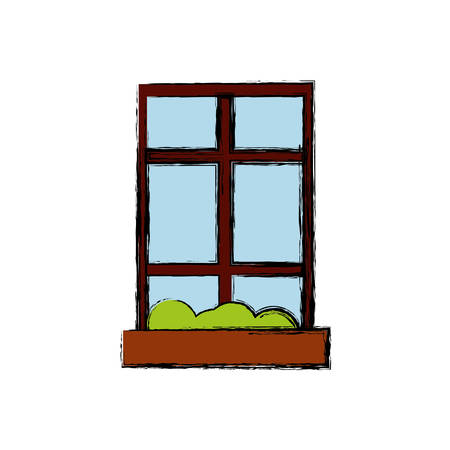 window icon over white background vector illustrationのイラスト素材