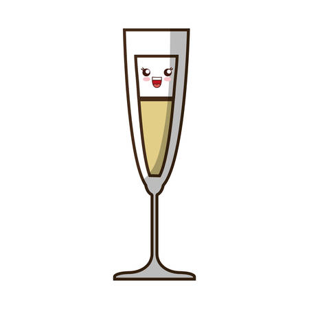 cocktail drink icon over white background colorful design vector illustrationのイラスト素材