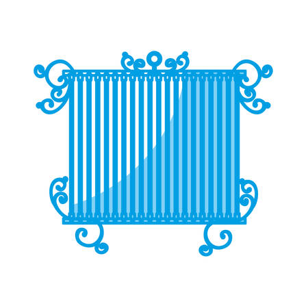 Birdcage icon over white background vector illustration.のイラスト素材