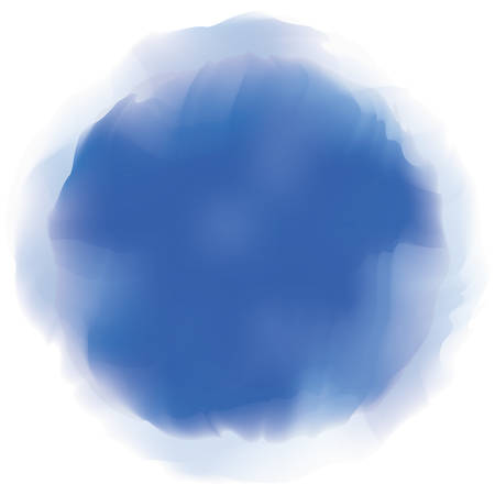watercolor blue stain icon over white background vector illustrationのイラスト素材