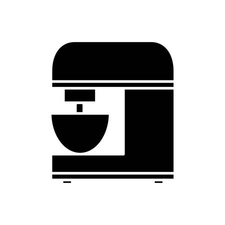 Mixer machine icon over white background vector illustration.のイラスト素材