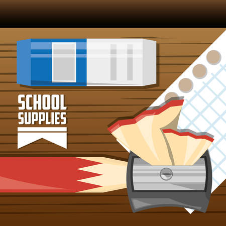 Accesories school tools to study education vector illustrationのイラスト素材