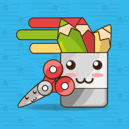 school tools to study education vector illustrationのイラスト素材