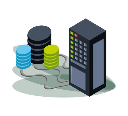 Isometric regulator with banner connection vector illustrationのイラスト素材