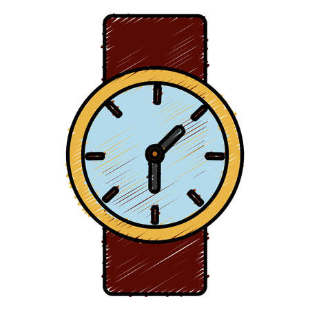 watch icon over white background vector illustrationのイラスト素材