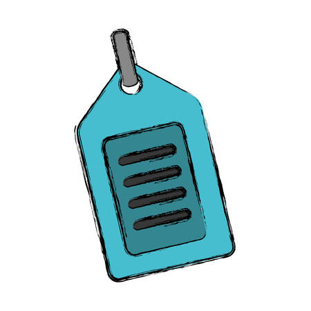 tag icon over white background vector illustrationのイラスト素材