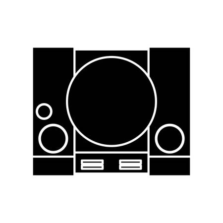 A videogame console icon over white background vector illustration.のイラスト素材