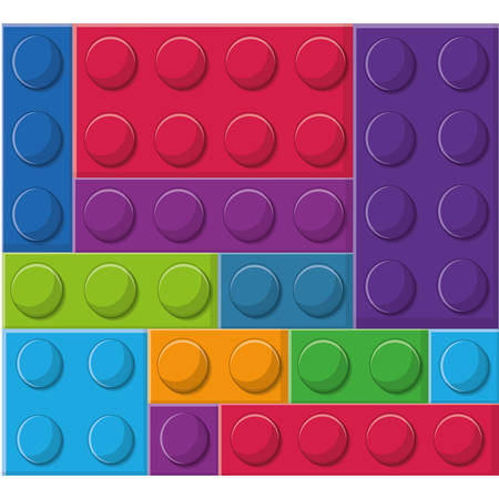 blocks toy background colorful design vector illustrationのイラスト素材