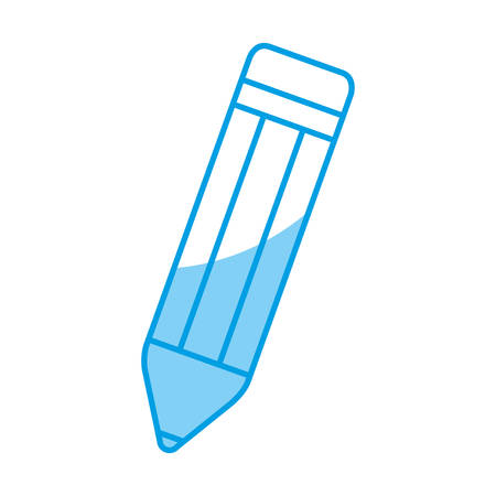 pencil icon over white background vector illustrationのイラスト素材