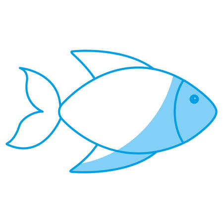 fish icon over white background vector illustrationのイラスト素材