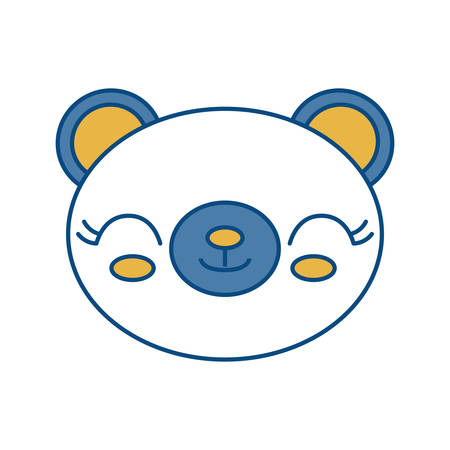 bear animal icon over white background vector illustrationのイラスト素材